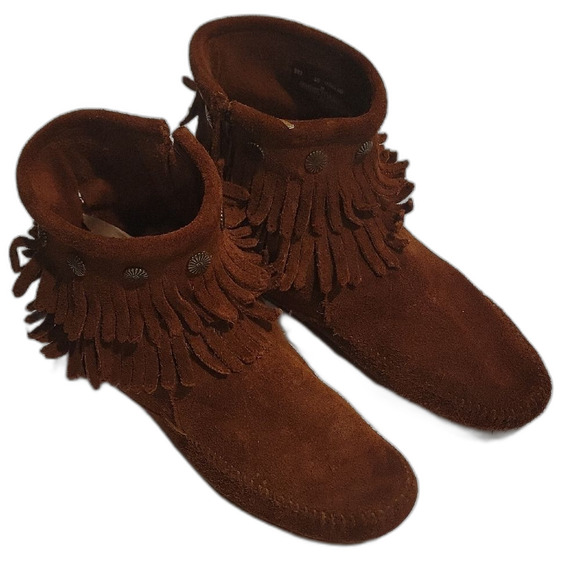 Minnetonka Shoes - Minnetonka Chestnut Suede Moccasin Boots